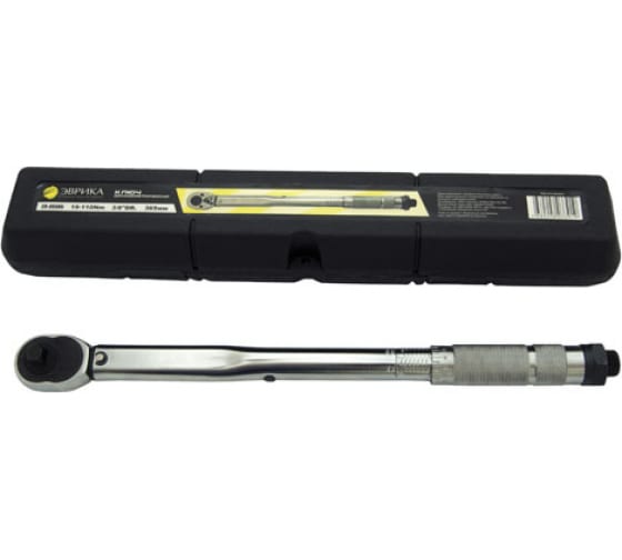 Ключ динамометрический ER-30365: 3/8"DR (19-110Nm) 365мм ЭВРИКА /1/10
