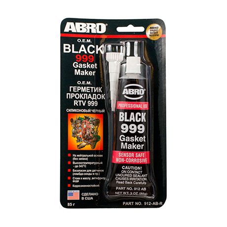 ABRO герметик ЧЕРНЫЙ 999 (США) 85г. 912-AB-R 1шт./12шт.