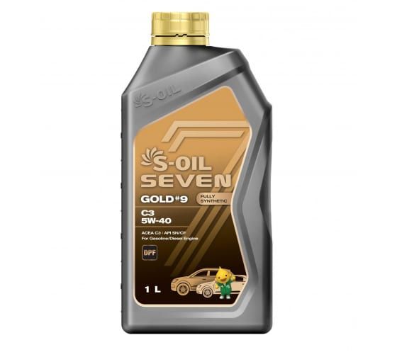 S-OIL Масло моторное SEVEN GOLD #9 C3 5W-40 1л