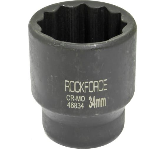 Головка ударная 34мм (12гр.),3/4" ROCKFORCE /1