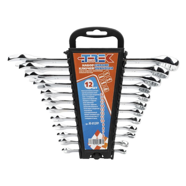 Набор ключей рожково-накидных 12 пред. (6 - 22 мм) TREK