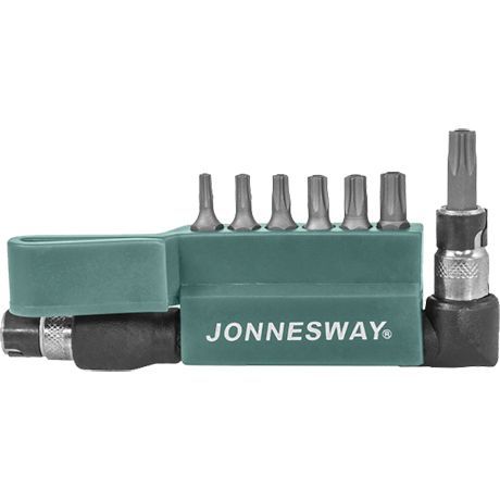 Компллект вставок-бит 1/4"DR T-TORX®, T10H-T40H, c Г-образным приводом, 8 предметов 47460