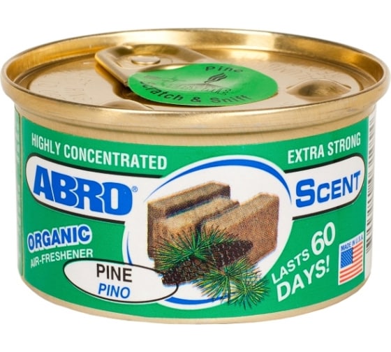 Освежитель воздуха organic хвоя 42 г ABRO