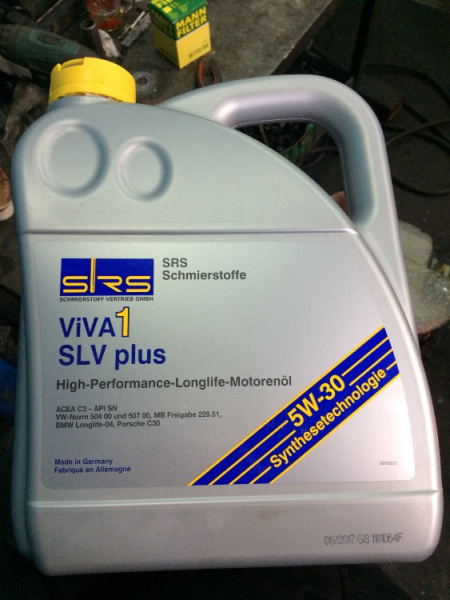 SRS Масло моторное VIVA 1 SLV Top 5W-30  (4 л.)