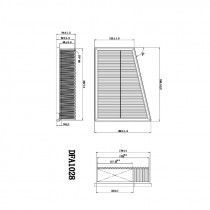 Фильтр воздушный DOUBLEFORCE DFA1028