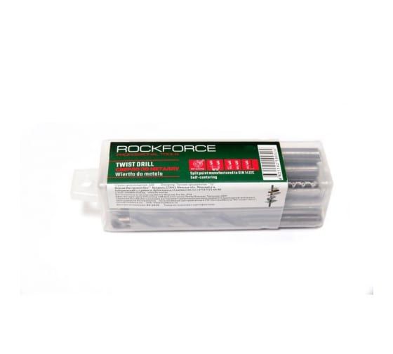 Сверло по металлу 1.0мм HSS(10шт), в пластиковом футляре  ROCKFORCE /1