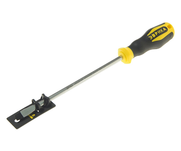 Отвертка шлицевая SL8х200мм Ø8мм магнитная (с держателем ) ER-1DA-12H ЭВРИКА /1/12/144