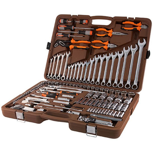 OMT141S Набор инструмента универсальный 1/4", 3/8" и 1/2"DR, 141 предмет 55462