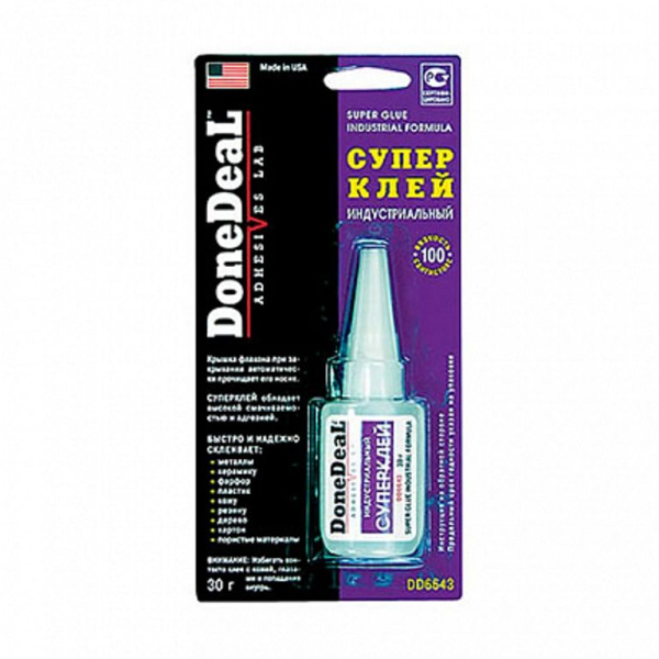 DD6643 Суперклей индустриальный 30г 1шт/12шт