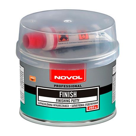 NOVOL Шпатлевка отделочная ЗЕЛЕНАЯ FINISH 0.25кг./24шт. 1120
