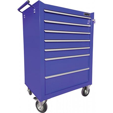 Тележка инструментальная 7-ми полочная (синяя) 55893