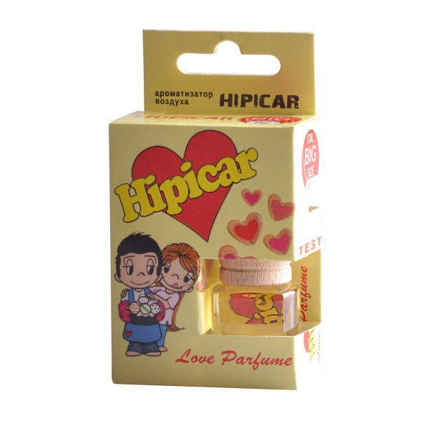 Ароматизатор КОНТЕКС деревянная бутылка "LOVE" (желтый) 1/20шт