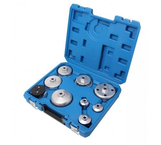 Набор съемников RF-3311119 масляных фильтров 3/8",  9пр.в кейсе ROCKFORCE /1/40